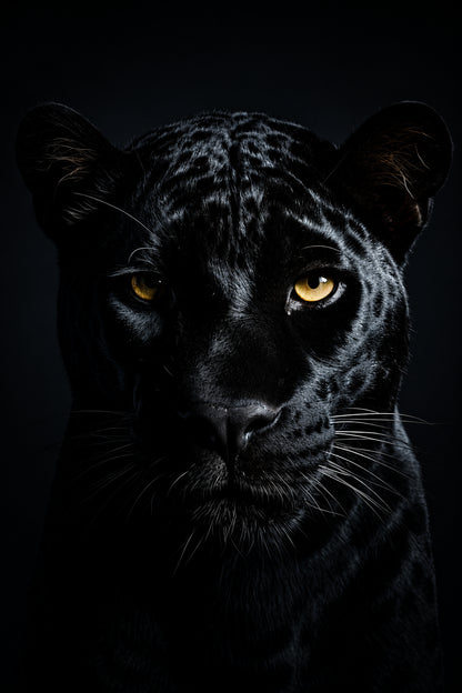 Báo Đen Trong Bóng Tối — Tranh Canvas Dark Moody Sức Mạnh Nội Tâm