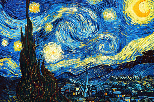 Đêm Đầy Sao · Van Gogh — Tranh In Canvas Bầu Trời Đêm Huyền Ảo