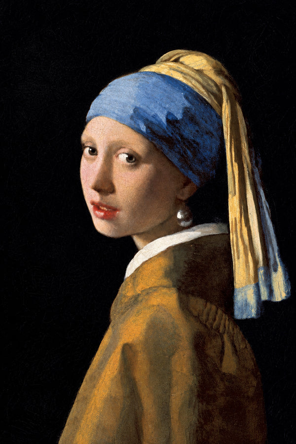 Thiếu Nữ Đôi Mắt Huyền Bí (Cô Gái Đeo Hoa Tai Ngọc Trai) — Tranh In Canvas Bí Ẩn Chữa Lành · Johannes Vermeer