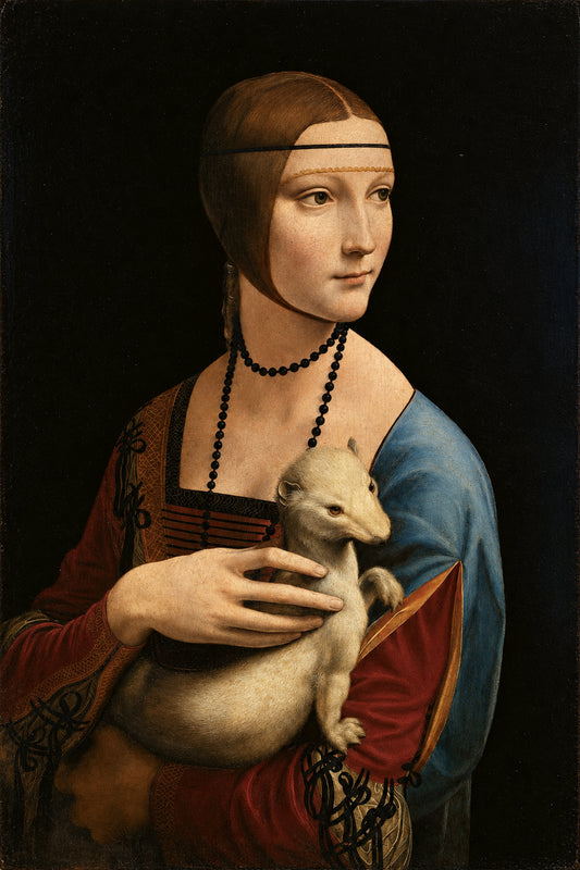 Quý Cô Và Chồn Trắng (Lady with an Ermine) — Tranh In Canvas Sang Trọng Quý Phái · Leonardo da Vinci